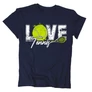 Love Tennis gyerek póló (Sötétkék)