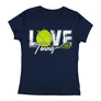 Love Tennis női póló (Sötétkék)
