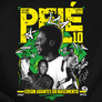 Kép 2/3 - Pelé tribute kapucnis pulóver (B_Fekete)