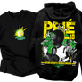 Kép 1/3 - Pelé tribute tribute kapucnis pulcsi és póló szett (Fekete)