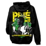 Pelé tribute kapucnis pulóver (Fekete)