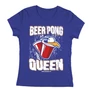 Beer pong Queen női póló (Királykék)