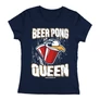 Beer pong Queen női póló (Sötétkék)