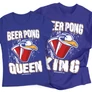 Beer pong páros póló szett (Királykék)