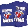 Kép 5/5 - Beer pong páros póló szett (Királykék)