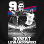 Kép 2/3 - Robert Lewandowski szurkolói Póló - férfi póló (B_Fekete)