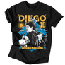 Kép 1/4 - Diego Maradona tribute férfi póló (Fekete)