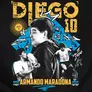 Kép 2/3 - Diego Maradona tribute gyerek póló (B_Fekete)