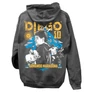 Diego Maradona tribute kapucnis pulóver (Grafit)