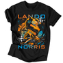 Kép 1/3 - Lando Norris Fan Art férfi póló (Fekete)