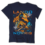 Kép 3/3 - Lando Norris Fan Art gyerek póló (Sötétkék)