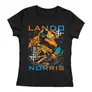Kép 1/3 - Lando Norris Fan Art női póló (Fekete)