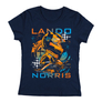 Kép 3/3 - Lando Norris Fan Art női póló (Sötétkék)