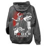 Roger Federer kapucnis pulóver (Grafit)