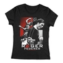 Kép 1/4 - Roger Federer női póló (Fekete)
