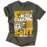 Meccset nézek férfi póló (Grafit)