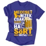 Meccset nézek férfi póló (Királykék)