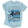 A foci olyan mint a szex férfi póló (Világoskék)