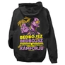 Bad boys kapucnis pulóver (Fekete)