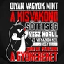 Olyan vagyok mint a kisvakond férfi póló (B_Fekete)
