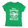 Örülj a névnapodnak női póló (Zöld)