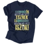 Három helyett iszok férfi póló (Sötétkék)