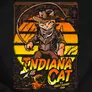Kép 2/3 - Indiana cat női póló (B_fekete)