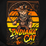 Kép 2/3 - Indiana cat férfi póló (B_fekete)