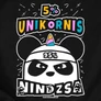 Nindzsa panda gyerek póló (B_Fekete)