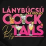 Az utolsó cocktails - lánybúcsú póló (B_fekete)
