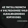 Hawking férfi póló (B_fekete)