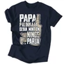 Papa pálinkája férfi póló (Sötétkék)