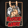 Kép 2/3 - Rocker gamer férfi póló (B_Fekete)