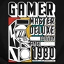 Gamer master deluxe edition női póló (B_Fekete)
