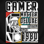 Kép 2/3 - Gamer master deluxe edition férfi póló (B_Fekete)
