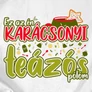 Karácsonyi teázós férfi póló (B_Fehér)