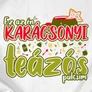 Karácsonyi teázós pulóver (B_fehér)