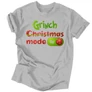 Grinch  mode on férfi póló (Szürke)