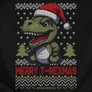Merry T-Rexmas férfi póló (B_Fekete)