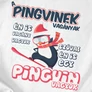 Pingvin vagyok férfi póló (B_Fehér)