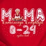 Mama 0-24 női póló (B_Piros)