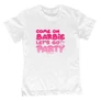 Come on Barbie gyerek póló (Fehér)