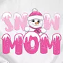 Kép 2/6 - Hóember család póló szett - Snow Mom (B_Fehér)
