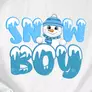 Kép 5/6 - Hóember család póló szett - Snow Boy (B_Fehér)