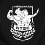 Kép 2/3 - NTSE logó kapucnis pulóver (fekete)