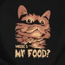 Where's my food póló (B_fekete)
