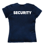 Kép 6/9 - Rendezvényre Security feliratos női póló (Sötétkék)