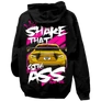 Drift Allstars - Shake That kapucnis pulóver (hátán nyomott) (Fekete)