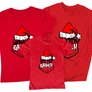 Kép 2/3 - Grinch család családi póló szett (Piros)