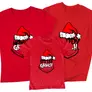 Kép 2/3 - Grinch család családi póló szett (Piros)